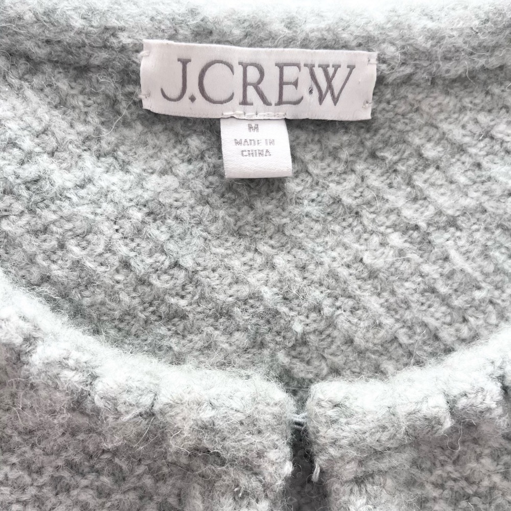 J.Crew Odette Wool Blend Sweater Lady Jacket With Jewel Buttons - Picture 6 of 13